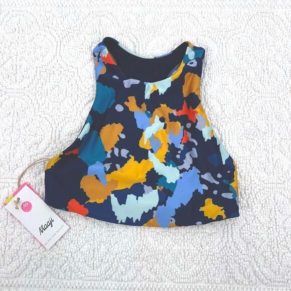 Maaji Tops - NWT Maaji Crop Top Reversible Splatter Sympathy